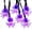 Purple, variant on Morttic Halloween String Lights, 16.4ft 20 LED Purple Bats Waterproof Solar Lights for Halloween Decor, Patio, Lawn, Garden, Yard