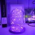 thumbnail image 6 of Led Fairy Lights Battery Operated, 32.8ft 100 LED Mini Battery Powered Copper Wire Starry Fairy Lights Decoration for Bedroom, Christmas, Parties, Wedding, Centerpiece Purple, 6 of 7