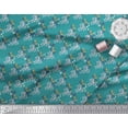 thumbnail image 3 of Soimoi Rayon Fabric Leaves & Yellow Flower Watercolor Print Fabric by Yard 42 Inch Wide, 3 of 5