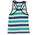 thumbnail image 2 of Scratch Womens Striped Racerback Tank Top, Green, Small, 2 of 2