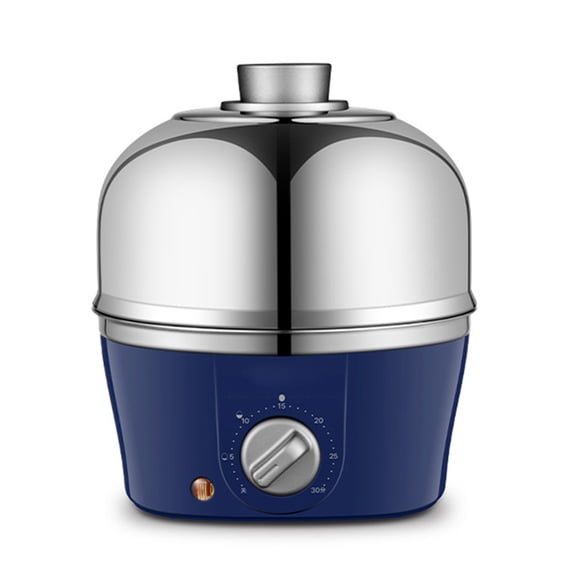 Sinyiin Automatic Shut off Egg Cooker with Timer Stainless Steel Steam Boiler for Eggs