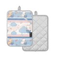 thumbnail image 2 of 2 Pack Pot Holders for Kitchen Heat Resistant Hot Pads Sets for Cooking Baking Cute Cat Pattern, 2 of 7