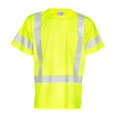thumbnail image 2 of Kishigo Unisex High Visibility Reflective Short Sleeve Class 3 T-Shirt 9118, Polyester, ANSI 107 Type R / Class 3, Construction, Roadwork, Traffic, Landscaping, Railroad, Utility (Lime, 3X), 2 of 4