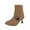 Khaki, variant on Ankle Boots for Women, Ankle Boots Pointed Toe Side Zipper Stiletto Low Heel, Flare Mid Heel Pointy Toe Buckle Chelsea Leather Boots Casual Fall Black Boots