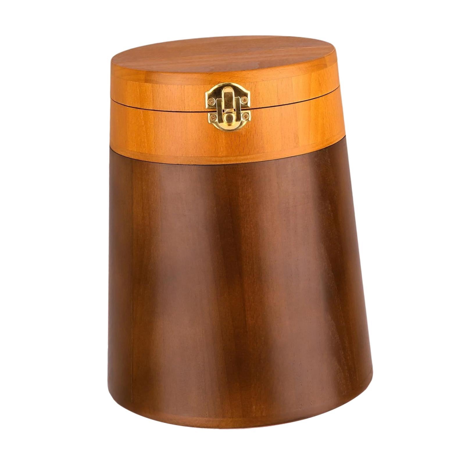 Serenable Memorial Pet Urn Cremation Urn Wooden Funeral Container Jar Burial Souvenir Keepsake Memorial Ash Holder for Cat Kitten Bunny