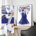 thumbnail image 3 of Cuadros Decorativos Taladro de forma especial parcial Pintura de diamante Vestido Lady Mosaic Draw (B018) Sywqhk Nuevos Originales, 3 of 9