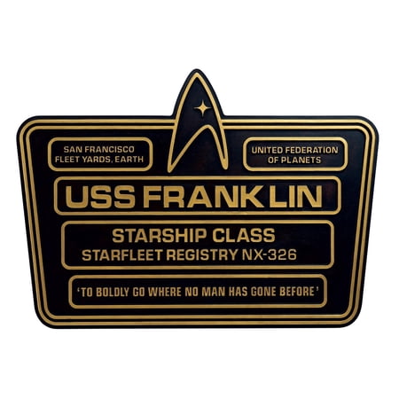 Eaglemoss Star Trek USS Franklin NX-326 Dedication Plaque