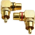 thumbnail image 3 of Cable Matters 2-Pack Right Angle RCA Adapter, 90 Degree RCA Adapter, 3 of 7
