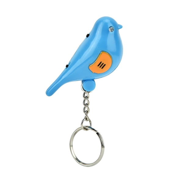Yajisi Bird‑LED Key Finder Keychain with Voice Control, Smart LED Trumpet, Easy Find, Durable Design – Blue