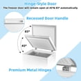 thumbnail image 4 of Giantex 3.5 Cu Ft Chest Freezer, Freestanding & Flip Top Chest Freezer w/ 7 Temperature Settings, emovable Sliding Basket Included, Compact Deep Chest Freezer, 4 of 6