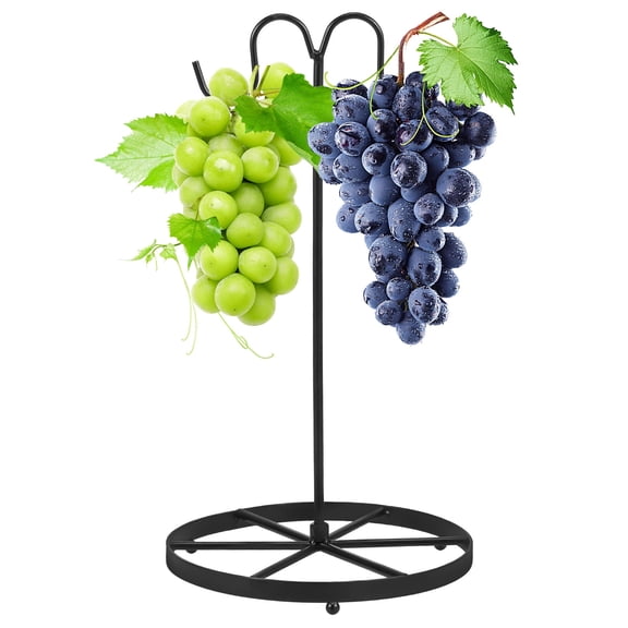 Evjurcn Banana Rack Stable Banana Holder with Hook Rust-Proof Metal Banana Hanger Multifunctional Banana Tree Stand for Fruit Micro Landscape Decorations Key Cookware
