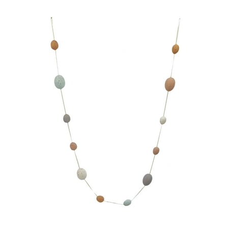 Way To Celebrate Easter Natural Multicolored Polystyrene Egg Garland 6' Decoration