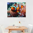thumbnail image 2 of Orinice Clown Fish Anemone Fine Art Aesthetic Poster & Print Wall Painting for Classroom Kitchen Office Farmhouse Bathroom Room Decor Pictures Wall Art Canvas Living Room Bedroom Home Office Wall, 2 of 6
