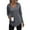 Dark Gray, variant on AXXD Womens Blouses Basic Summer 2024 Casual Solid Long Sleeve V-Neck Solid Tops