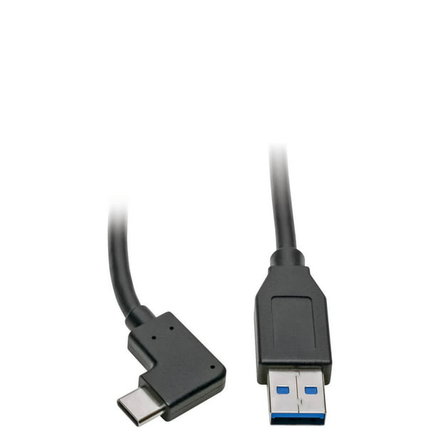 Tripp Lite USB C USB-A Cable Right Angle 3.1 5 Gbps USB Type C M/M 3 Feet - USB 3.1 Gen 1 / Thunderbolt 3 - - Walmart.com