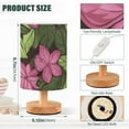thumbnail image 3 of Pink Flowers Green Leaves Table Lamp with USB Port LED Warm Light Lamp Night Light Home Decor, 3 of 7