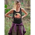 thumbnail image 2 of South Beach Palm Tree Sunset Racerback Tank Women's -SelectDesign, 2 of 4