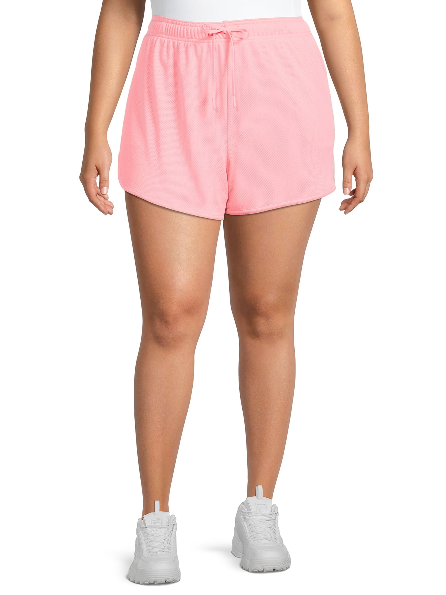 Athletic Works Women’s Plus Size Mesh Shorts, Sizes 1X4X