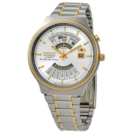 Orient Perpetual Calendar World Time Automatic White Dial Men's Watch