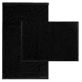 thumbnail image 1 of Juego de alfombras de baño RUN HELIX, de felpilla gruesa, color negro, 1 of 7