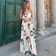 thumbnail image 2 of TEELYNN Vestido sexy sin mangas con escote en V profundo y tirantes sin espalda para mujer, vestido bohemio con estampado para verano, vestidos holgados de gran tamaño para playa, 2 of 5