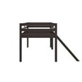 thumbnail image 5 of DHP Milton Kids' Low Loft Bed with Slide, Twin, Brown, 5 of 9