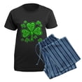 thumbnail image 5 of CafePress - Celtic Shamrocks Women's Dark Pajamas - Women's Short Sleeve Print T-Shirt and Pants Dark Cotton Pajama Set, 5 of 7