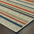 thumbnail image 2 of Oriental Weavers Latitude Area Rug 602W3 Outdoor Gray Banded Rows, 2 of 3