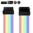 thumbnail image 4 of Cable De Extensión De Alimentación Rgb Para 24 Pines A Cable De Transferencia De Placa Base 5V 3 Pines Sincronizado Rgb Fuente De Alimentación Cable Con Funda Scienceny EL012919-00, 4 of 6