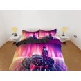 thumbnail image 2 of Vaporwave Motociclista Ropa de Cama, Cool Hippie Juego de Funda Nórdica para Niños, 2 of 4