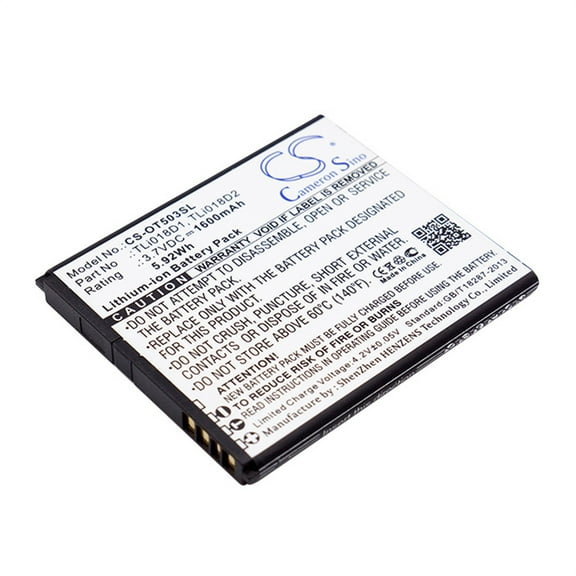 1600mAh TLi018D2 TLi018D1 Battery for TCL OT-5038D OT-5038X OT-5038E One Touch Pop 3 5.0 One Touch Pop D5 OT-5038 OT-5038A One T