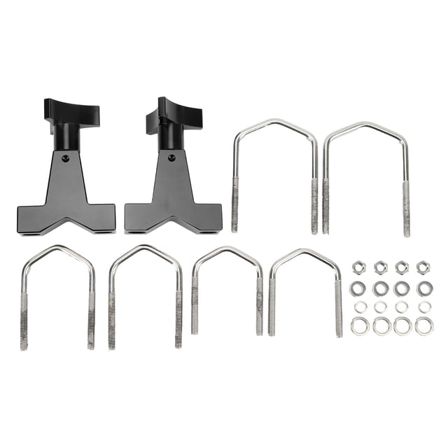 Support de Montage de Tube de Vérin de Levage Haute Hauteur, Support de Montage de Tube de Vérin de Levage Fiable et Réglable Résistant à l'Usure de 1 Po à 2,5 Po pour le Noir