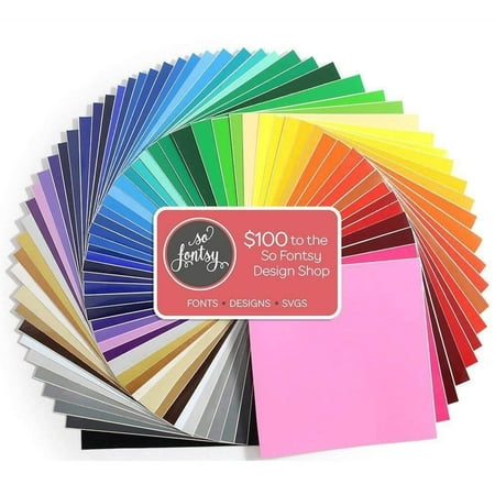 oracal 651 vinyl bundle 12 x 12 61 assorted colors