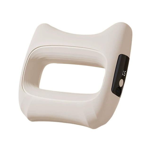 Anillo de masaje eléctrico para entrenamientos, herramienta de masaje muscular ajustable y multiusos. Blanco