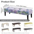 thumbnail image 7 of Whosucclay Hummingbird Hydrangea Print Stretch Dining Bench Cover Wear Resistant Bench Seat Furniture Protector Universal Bench Slipcover Rectangular Bench Cover for Wedding, Hotel, Party, 7 of 7