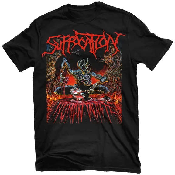 CLASSIC NEW Suffocation Human Waste Short Sleeve Black All Size Gift Shirt AC2341