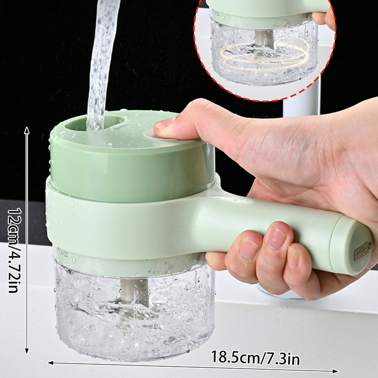 HOTBEST Electric Vegetable Cutter Set Handheld Garlic Slicer Mini Wireless  Vegetables Chopper Portable Type-C Rechargeable Food Mincer for Garlic