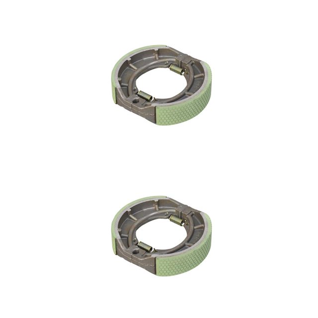Scienceny Zapatas de freno Bloque resistente Frenos de tambor Scooter ATV Moto Suministros convenientes Accesorios para vehículos Piezas Zapata de freno/moto 130 GS125 GN125 2piezas