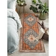 thumbnail image 5 of Lahome 2'x6' Runner Rug for Hallway,Area Rugs for Living Room,Machine Washable Rugs,Low Pile Non Slip Vintage Floral Print Rug Carpet for Entryway,Hallway,Kitchen,Home Decor,Geometric Tribal, 5 of 12