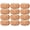 Basket Brown, variant on Set of 12 Handcrafted Napkin Rings - Plastic & Cane Round Napkin Holders for Dining Table Décor (Basket Brown)