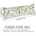 thumbnail image 4 of Sage Green Body Pillow Cover 20x54 Pillow Case,Leaves Tropical Plant Leaf Botanical Vintage Floral Cushion Long Pillowcase with Zipper Decorative Soft Large Bedding Pillow Cases for Bedroom,Couch, 4 of 6