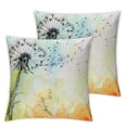 thumbnail image 2 of Nawypu Dandelion Throw Pillow Covers Watercolor Botanical Plant Wind Vitality Life Square Pillow Cases Set of 2 for Decorative Cushion Bed Couch Sofa White, 2 of 6