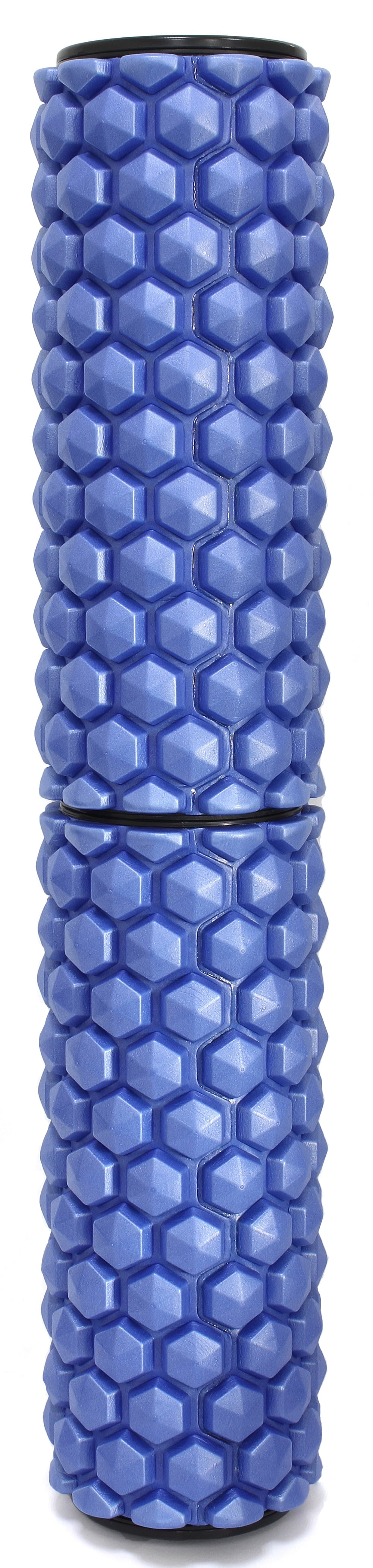 Sol Living High-Density Foam Roller - For Muscular Relaxation, Workouts & Physical Therapy - Stretch, Massage and Relieve Tension in Muscles - Firm & Durable - Blue/Black, 25" x 6"