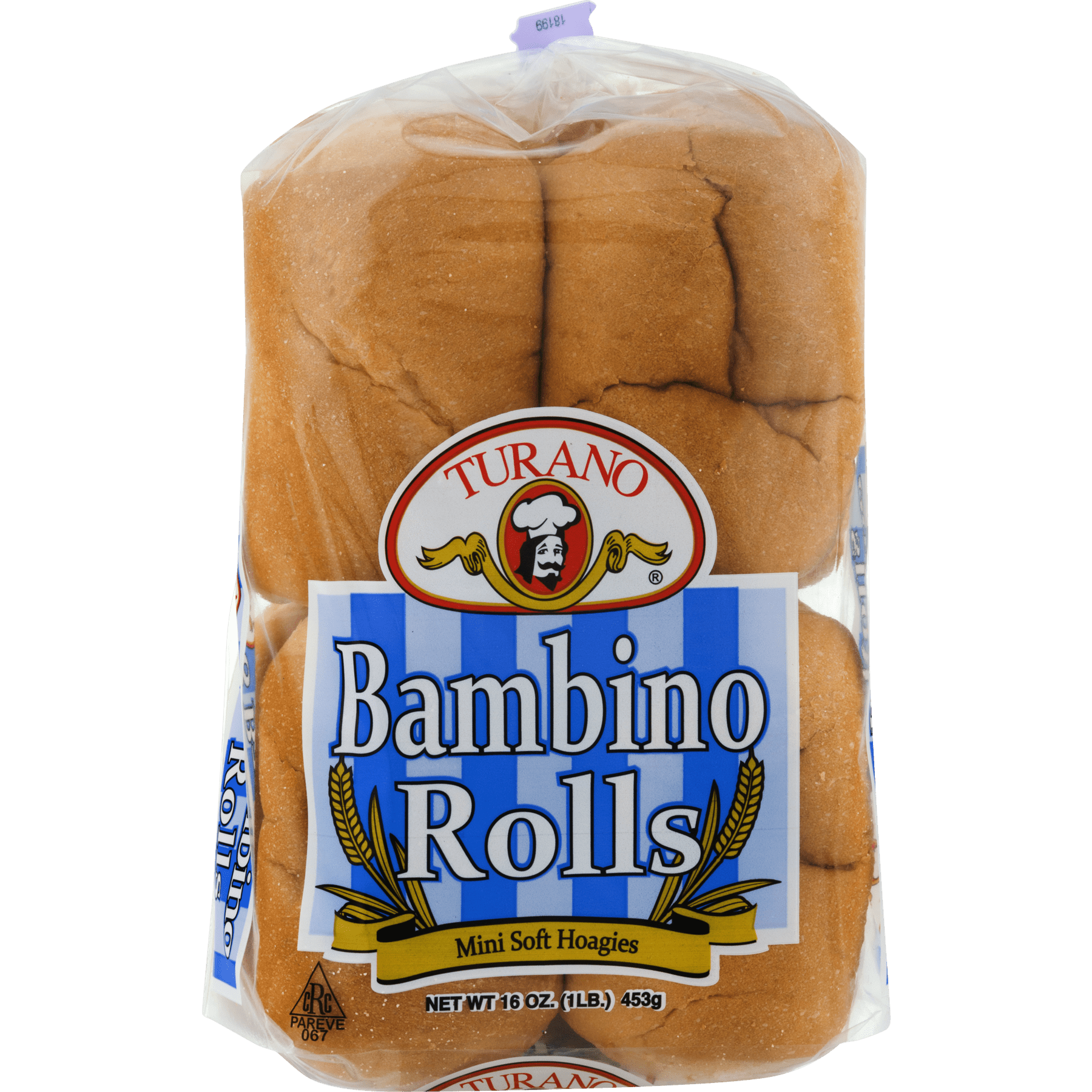 Turano Bambino Rolls, Mini Soft Hoagies
