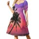 thumbnail image 2 of La persistencia de la memoria-Vestido de manga corta de Salvador Dalí vestido mujer elegante vestido elegante de lujo, 2 of 7
