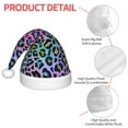 thumbnail image 4 of Balery Rainbow Animal Skin Pattern Santa Hat Christmas Hat Funny Christmas Hat Christmas Knitted Beanie Hat For Kids, 4 of 6