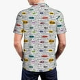 thumbnail image 5 of Rocae Hello for Men's Short Sleeve Polo Shirt, Quick Drying Performance Moisture Wicking Sports Men's Golf Shirt Large, 5 of 9