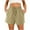 Khaki1, variant on Jalioing High Waist Summer Shorts for Women Casual Drawstring Beach Short Pants Lightweight Fashion Lounge Shorts