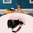 thumbnail image 4 of Casco de motocicleta Cascos de bicicleta para hombres Mujeres Adultos Scooter Desplazamientos Rosa, 4 of 9
