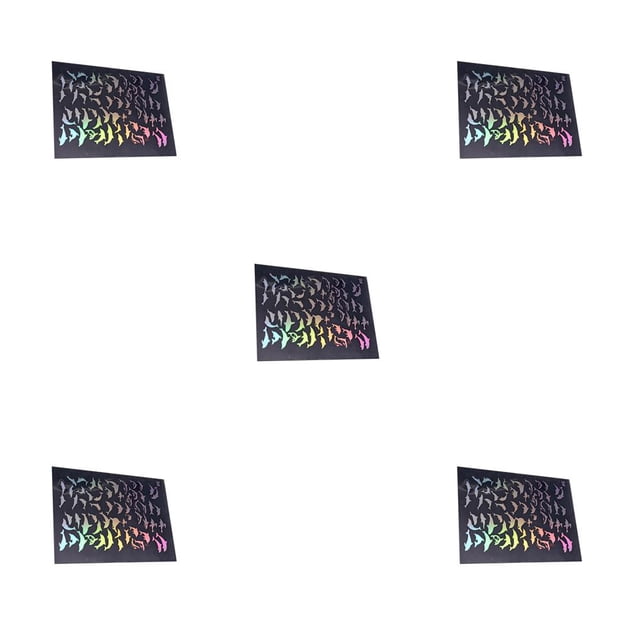 Injueey Pegatinas transparentes con múltiples patrones Hermosa decoración de uñas Paquete de regalo Kits de álbumes de recortes multiusos Delfín Type1 NO1 Injueey CBP347924